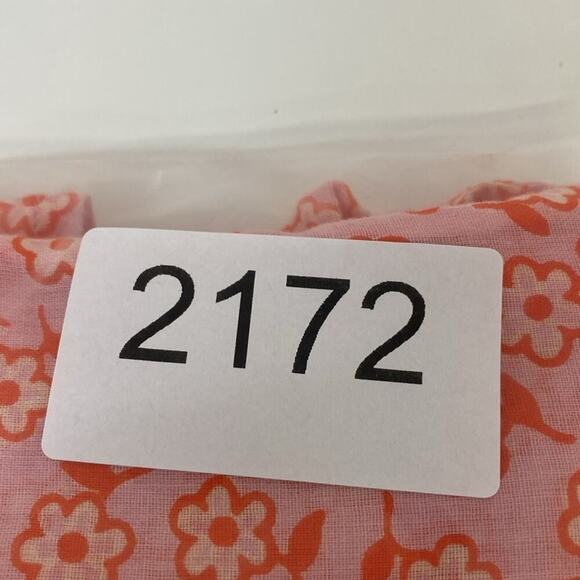 Banjanan Blouse Scattered Flowers Lightweight ruffles Women's Small Pink - Picture 14 of 14